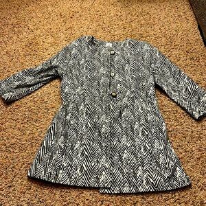 Cabi White and Black buttoned jacket